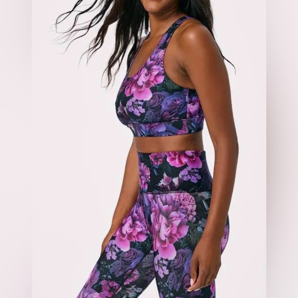 Terez DuoKnit Activewear - Leggings in FLORAL NOIR - Picture 6 of 8